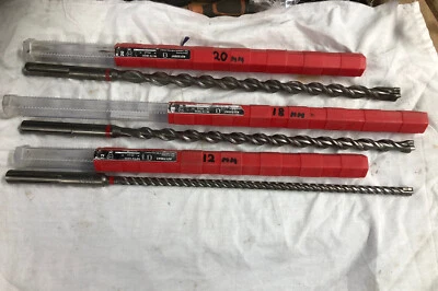 £46.99 • Buy Hilti 400mm Long SDS Max Drill Bits           12- 18- 20 Mm Hardley Used