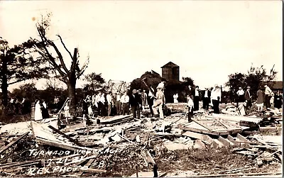 RPPC Vintage Postcard Tornado Wreckage Rock County Wisconsin WI 1931 UNP • $18.99