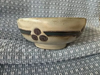 Design By Mara Mexico Stoneware Pottery Bowl 7” Deep Grapevine Pattern Handmade • $25