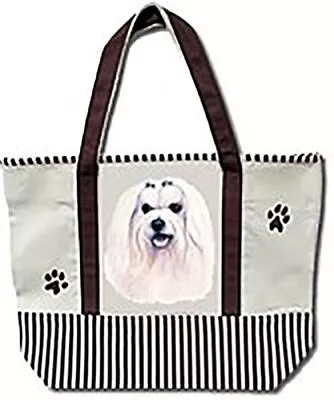 Maltese Heavy Duty Canvas Shopping Bag Tote • $21.95