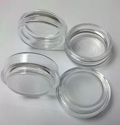 £3.90 • Buy 8 X Clear Plastic Castor Cups Caps Leg Feet Floor Chair Table Laminate Small NEW