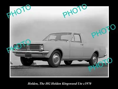 OLD 8x6 HISTORIC PHOTO OF THE HG HOLDEN KINGSWOOD UTE C1970 • $9