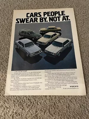 Vintage 1981 VOLVO GT DL SEDAN WAGON GLE LUXURY Car Print Ad 1980s • $6.99
