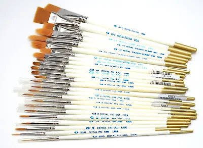 Vintage Royal Artist Paint Brushes Lot Of 25 ~ NEW • $99.99