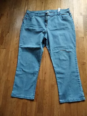 M&S Ladies Light Blue Classic Jeans Size 22S • £1.99