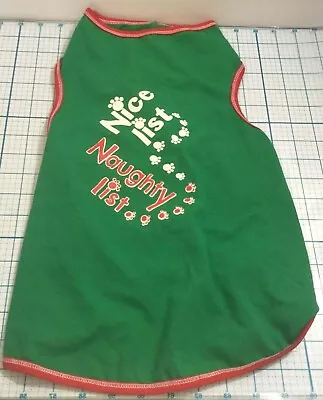 Dog Shirt 'Naughty List Nice List' By I See Spot Size XL • $8.99