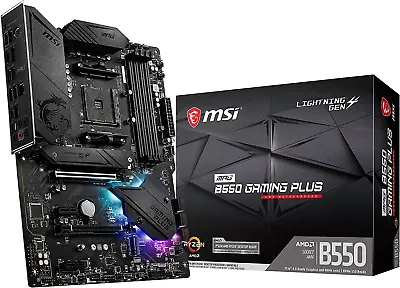 MPG B550 GAMING Plus Gaming Motherboard (AMD AM4 DDR4 Pcie 4.0 SATA 6Gb/S M. • $222.99