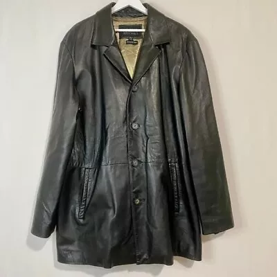 Wilsons Leather Pelle Studio Men's Thinsulate Ultra Leather Jacket Black XLT • $80