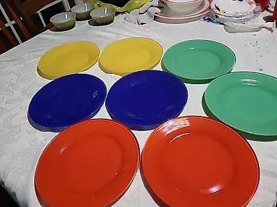 Mid Century Modern Anchor Hocking Atomic Age Glass Plates 1950s NM 9 In Plates  • $80