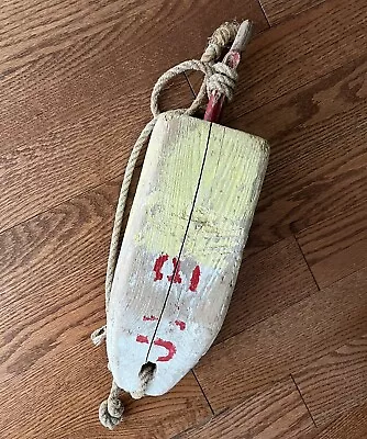 Vintage Wooden Lobster Trap Buoy - 18” • $57