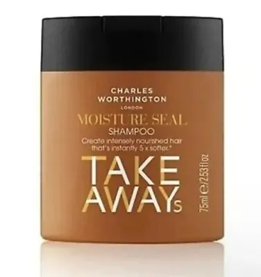 2x Charles Worthington Moisture Seal Shampoo Takeaways 75 Ml • £8.97