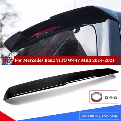 Glossy For Mercedes Benz VITO W447 MK3 2014-2021 AMG Style Rear Boot Spoiler Lip • £63.99