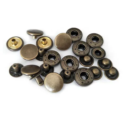 10Sets Metal Press Studs Snap Sewing Button Fasteners  For Clothes Bags Coat • $3.22