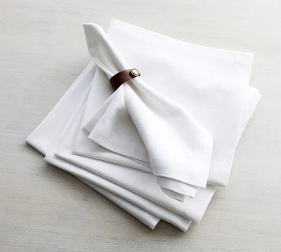 £30 • Buy 12x Cotton Napkins Table Linen Dinner White Cloth Hotel Wedding Party Large UK