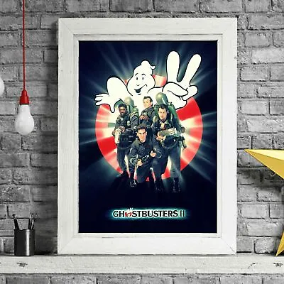 GHOSTBUSTERS 2 - Cult Movie Poster Picture Print Sizes A5 To A0 **FREE DELIVERY* • $19.95