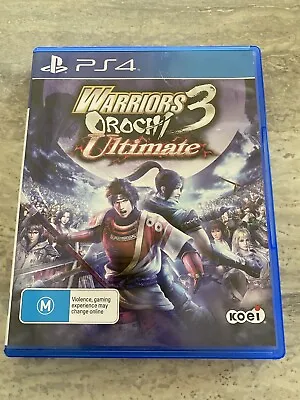 Warriors Orochi Ultimate 3 Sony PS4 PlayStation 4 Free Post TESTED & WORKING • $39.99