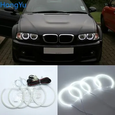 For BMW E46 Pre-facelift Coupe Cabrio With PROJECTORS 1998-03 Smd Led Angel Eyes • $32.99