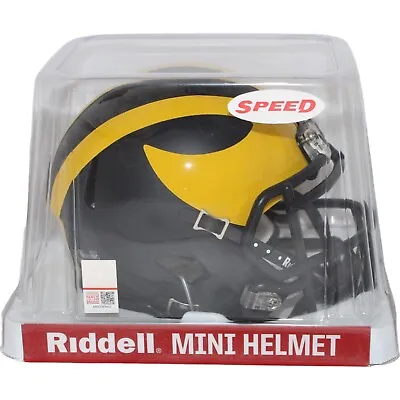 Michigan Wolverines Riddell Speed Mini Helmet New In Box 14740 • $54.99