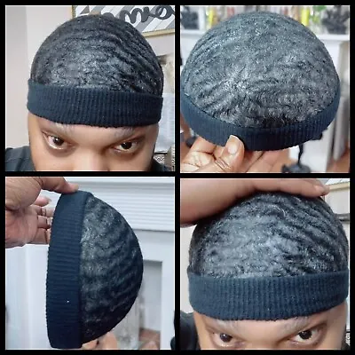 🇺🇸THE NEW VIRAL WAVE CAP HEAD BAND 🇺🇸 Handmade. Black Large Unit STUNNATAPE • $90