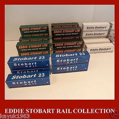 Stobart Rail Eddie Stobart Model Card Kit Rail Containers 40ft & 45ft OO 1:76  • £1.45