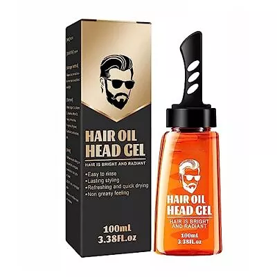 Men's Hair Styling Gel W/ Comb Long Lasting Hair Wax Gel Hair Salon Styling Gel • $19.75