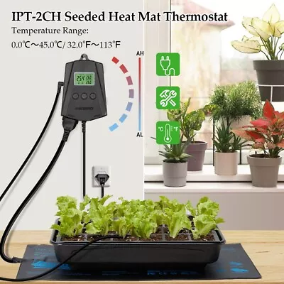 $26.39 • Buy Inkbird Wifi Temp Controller Heating Mat Seedling Thermostat Seed Germination US