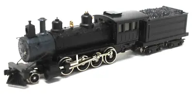 N MDC Roundhouse 8000 Painted Black - Unlettered 2-8-0 & Tender (Tested) • $149.95