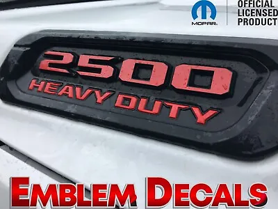 RAM 2500 Power Wagon Hood Emblems Overlay Decal 2019 2020 2021 2022 • $15