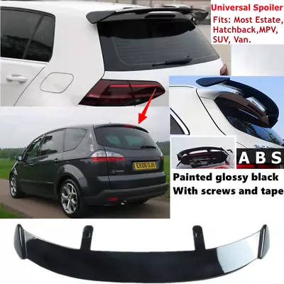 Fit For Ford S-Max 2006-2010 Rear Roof Lip Spoiler Wing Gloss Black Universal • £74.68