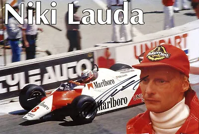 Niki Lauda Marlboro McLaren TAG MP 4-2 Formula 1 1984 Top Photo 20x30 • £15.35