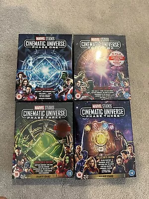 Marvel Universe Phases 1-3 Blu Ray DVD Boxsets • £85