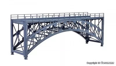 STEEL ARCHED DECK BRIDGE With WALKWAYS - 10 In LONG HO Scale HUGE KIT 2548 NEW • $79.89