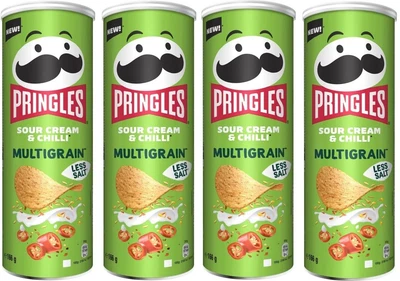 £10.99 • Buy Pringles Multigrain Sour Cream & Chilli (4 X 166g) *BB: 07/12/23*