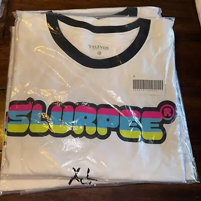 Slurpee Bright Neon Logo Retro T-Shirt 2023 Edition 7-11 7-ELEVEN  XL • $12.50