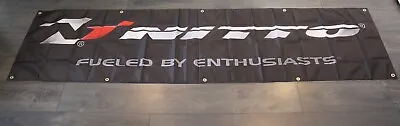 Nitto Tires Banner Flag Big 2x8 Feet Racing Tire Shop Auto Car Mechanic   • $14.97