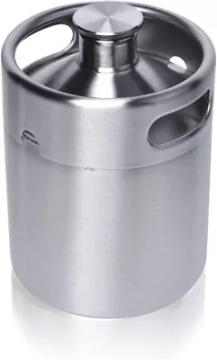 Mini Keg Growler Pressurized Growler 64 OZ 304 Stainless Steel Mini Keg With... • $41.63
