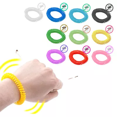 3 Pack Mosquito Repellent Bracelet Wrist Band Bug Insect Natural Protection US • $11.87