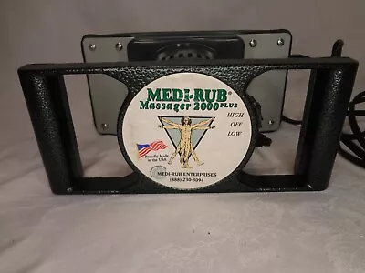 MEDI-RUB Massager 2000 Plus MR-2 Speed Full Body Electric Green Pad USA Handheld • $69.99
