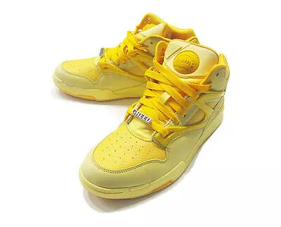 Reebok PUMP OMNI LITE Shoes Sneakers Yellow 119670 J12466 US MEN 8 8.5 B Grade • $131.66