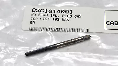 OSG #6-40 NF GH2 Plug 3 Flutes Hand Tap Steam Oxide 1014001 • $9.99