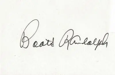 Boots Randolph Signed 3x5 Index Card Yakety Sax Benny Hill Theme • $19.99