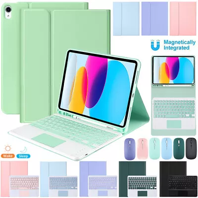 Case Cover Keyboard W/Touchpad Mouse For IPad 5/6/7/8/9/10th Gen Air 4 5 Pro 11 • $45.95