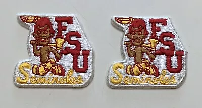 ( 2 ) Vintage FSU Florida State Seminoles Embroidered Iron On Patches : 2  • $11.95