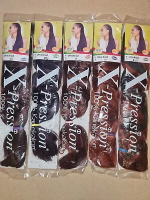 X-PRESSION Ultra Hair Braid (Braiding) Extension (Choice Of Colours) • £1.99