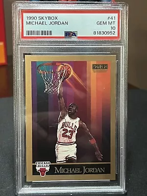 1990 Skybox #41 Michael Jordan PSA 10 • $220