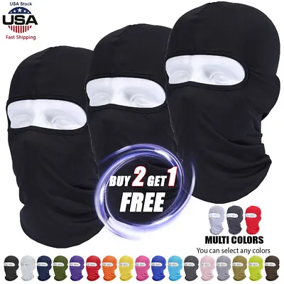 Balaclava Full Face Mask Thin UV Protector Motorcycle For Men Women Neck Gaiter • $5.99