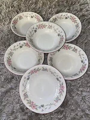 Set Of 6 Myott Meakin Spring Fields Jenny Rhodes Bowls England • $19.99