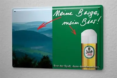 £10.80 • Buy Brewery Beer Tin Sign Kitchen Erzquell Brauerei Bielstein Guild Kölsch Glass