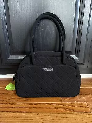 Vera Bradley Medium Bowler Purse With Coin Purse.  Classic Black New With Tags • $32