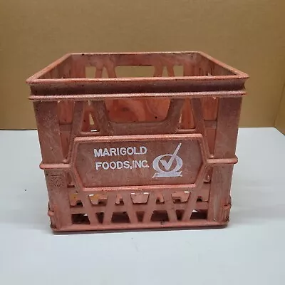 Marigold Foods Inc. Plastic Milk Crate Vintage  • $17.99